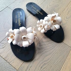 Kate Spade Jaylee Floral Applique Jelly Slides